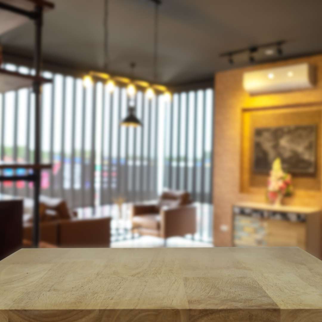 Coffee Shop table vinyl wrapped Dubai