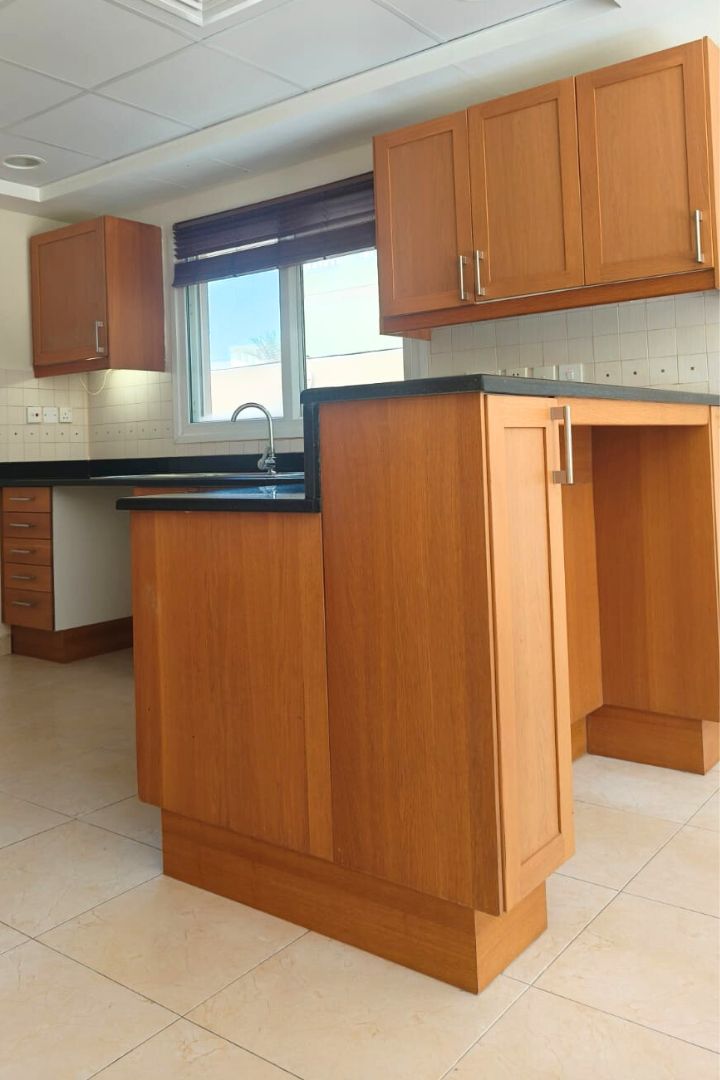 Kitchen wrapping dubai by Nova Wrap before baby blue kitchen wrap