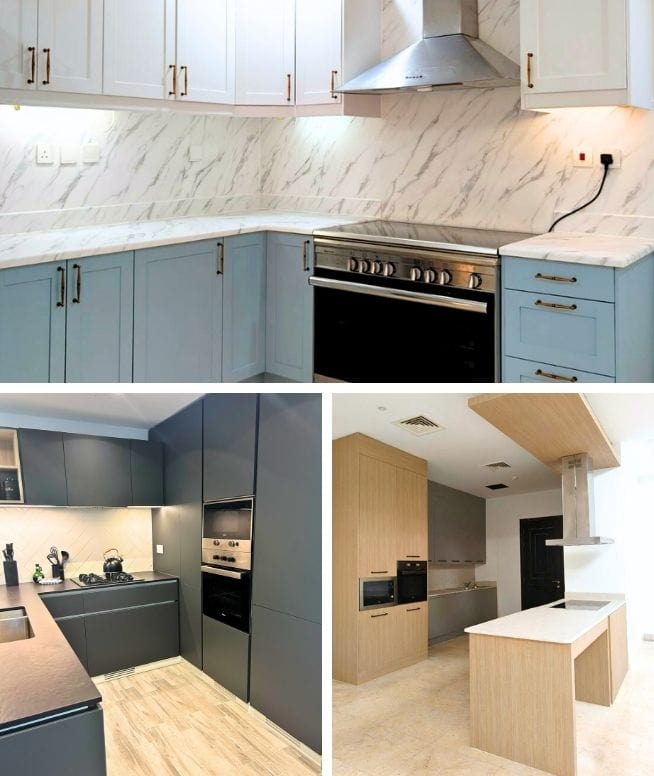 Kitchen wrapping profile