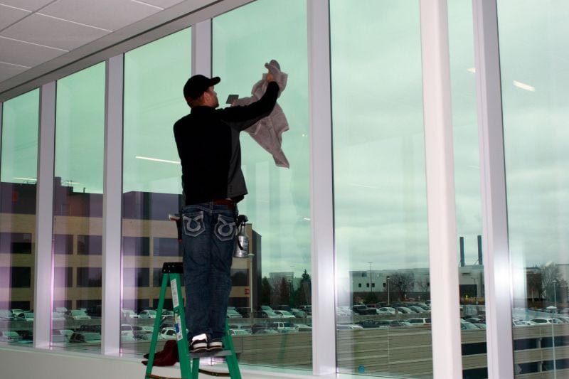 Home security anti-shatter window film in Dubai