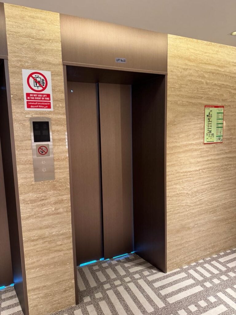 hotel elevator wrapped in Dubai