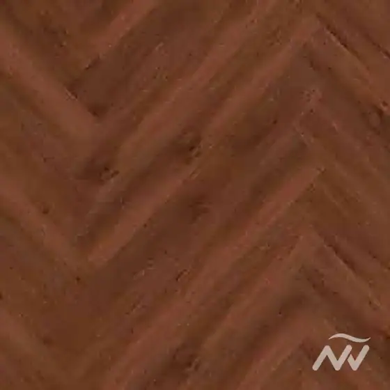 Mahogany SPC20 herringbone plank swatch