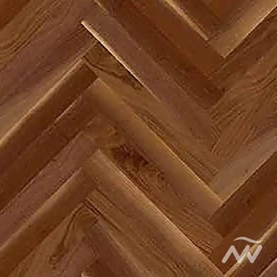 Rich Oak Mix SPC23 herringbone plank swatch