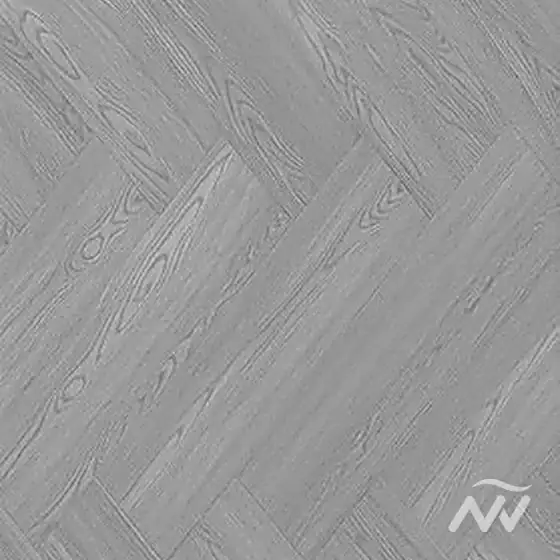 Silver SPC24 herringbone plank swatch