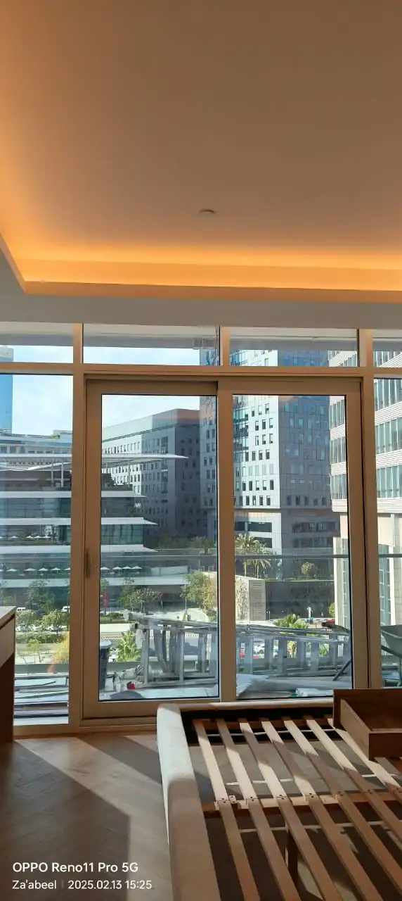 Window frames wrapped in Dubai, Burj Daman, DIFC