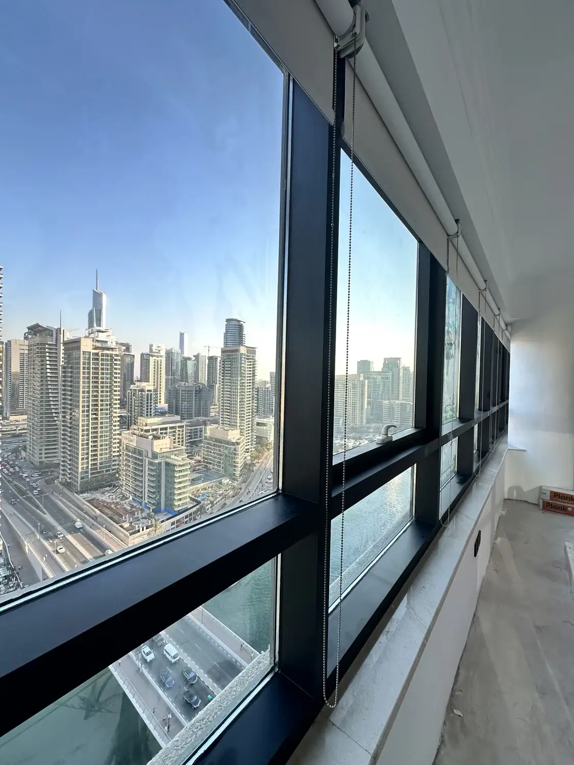 Window frames wrapped in Dubai, Marina Quays, Dubai Marina